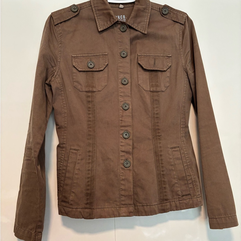 RW&CO Brown Utility Jacket with Epaulettes